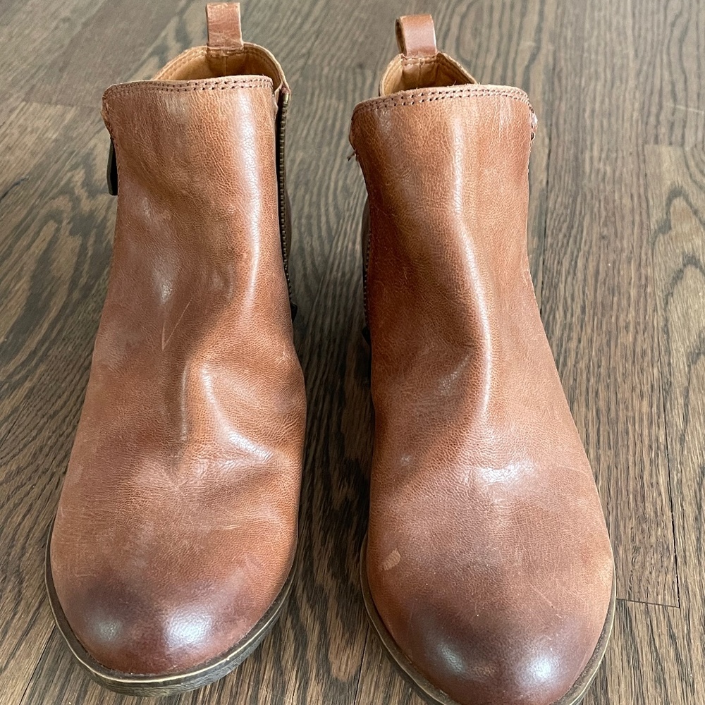 Distressed Vince Camuto Ankle Boots